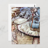 "Alice en de Caterstyle" door Arthur Rackham Briefkaart (Voorkant / Achterkant)