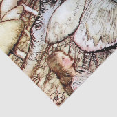 "Alice en de Caterstyle" door Arthur Rackham Tissuepapier (Detail)