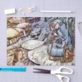 "Alice en de Caterstyle" door Arthur Rackham Tissuepapier (Craft)