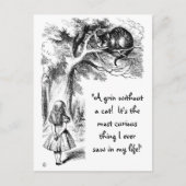 Alice en de Cheshire Cat Briefkaart (Voorkant)