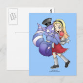 Alice en de Cheshire Cat Briefkaarten (Voorkant / Achterkant)