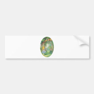 Alice en de Cheshire Cat Bumpersticker