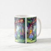 Alice en de Cheshire Cat Full Color Koffiemok (Voorkant rechts)