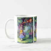 Alice en de Cheshire Cat Full Color Koffiemok (Links)