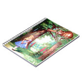 Alice en de Cheshire Cat in Wonderland Notitieboek (Linkerzijde)