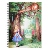 Alice en de Cheshire Cat in Wonderland Notitieboek (Voorkant)