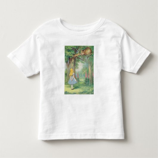 Alice en de Cheshire Cat Kinder Shirts (Voorkant)