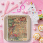 Alice en de .Cheshire Cat Paper Borden Papieren Bordje (Feest)