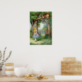 Alice en de Cheshire Cat Poster (Keuken)