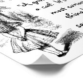 Alice en de Cheshire Cat Poster (Hoek)