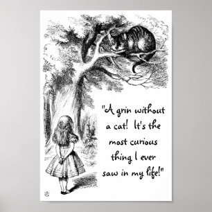 Alice en de Cheshire Cat Poster