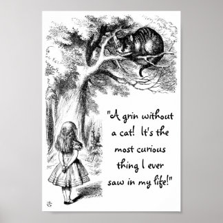 Alice en de Cheshire Cat Poster