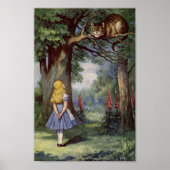 Alice en de Cheshire Cat Poster (Voorkant)
