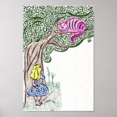 Alice en de Cheshire Cat Poster (Voorkant)