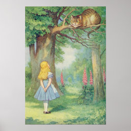 Alice en de Cheshire Cat Poster
