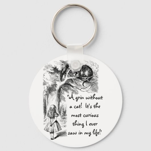 Alice en de Cheshire Cat Sleutelhanger (Voorkant)