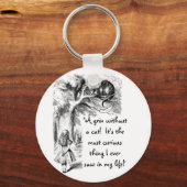Alice en de Cheshire Cat Sleutelhanger (Voorkant)