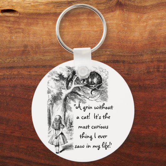 Alice en de Cheshire Cat Sleutelhanger (Voorkant)