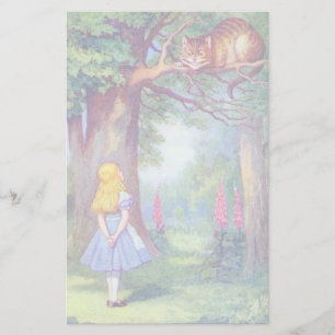Alice en de Cheshire Cat Stationery Briefpapier