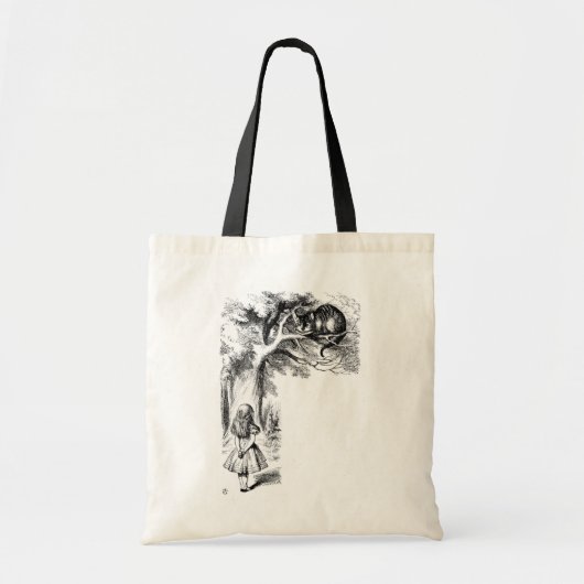 Alice en de Cheshire Cat Tote Bag (Voorkant)