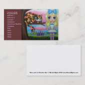 Alice en de Cheshire Cat Visitekaartje (Voorkant / Achterkant)