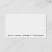 Alice en de Cheshire Cat Visitekaartje (Achterkant)