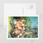 Alice en de dodo in Wonderland Briefkaart (Voorkant / Achterkant)