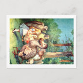 Alice en de dodo in Wonderland Briefkaart (Voorkant)