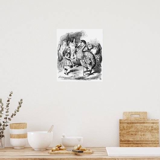 Alice en de Dodo Poster (Keuken)