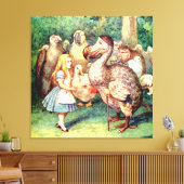Alice en de Dodo-vogel in Wonderland Canvas Afdruk (Insitu (Woonkamer))