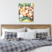 Alice en de Dodo-vogel in Wonderland Canvas Afdruk (Insitu (Slaapkamer))