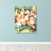 Alice en de Dodo-vogel in Wonderland Canvas Afdruk (Insitu (Houten vloer))
