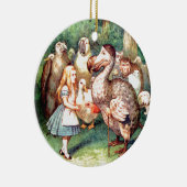 Alice en de Dodo-vogel in Wonderland Keramisch Ornament (Rechts)