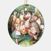 Alice en de Dodo-vogel in Wonderland Keramisch Ornament (Links)