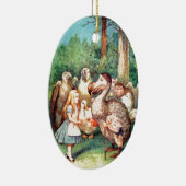 Alice en de Dodo-vogel in Wonderland Keramisch Ornament (Rechts)