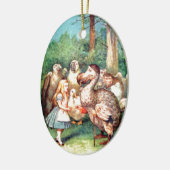 Alice en de Dodo-vogel in Wonderland Keramisch Ornament (Links)