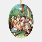 Alice en de Dodo-vogel in Wonderland Keramisch Ornament (Voorkant)