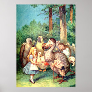 Alice en de Dodo-vogel in Wonderland Poster