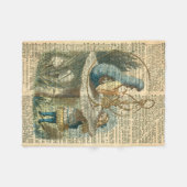 Alice en de driemandenbank van de Caterstyle Fleece Deken (Voorkant (Horizontaal))