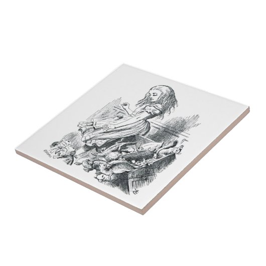 Alice en de Eekhoorns Tegeltje (Zijkant)