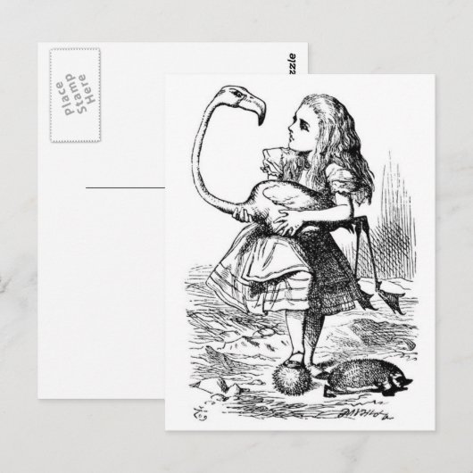 Alice en de Flamingo Briefkaart (Voorkant / Achterkant)