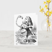 Alice en de Flamingo Kaart (Gele Bloem)