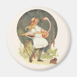 Alice en de Flamingo Magneet