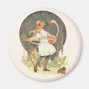 Alice en de Flamingo Magneet