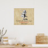 Alice en de flamingo poster (Keuken)