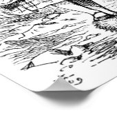 Alice en de Flamingo Poster (Hoek)