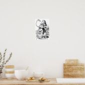 Alice en de Flamingo Poster (Keuken)