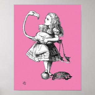 Alice en de Flamingo ( roze broer ) Poster