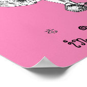 Alice en de Flamingo ( roze broer ) Poster (Hoek)