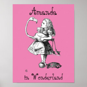 Alice en de Flamingo ( roze broer ) Poster